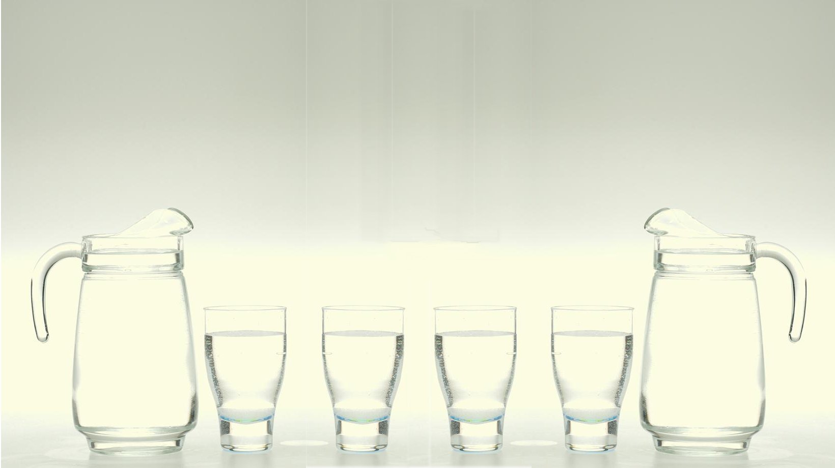 Web Page Header:  Water Pitchers and Water Glasses.